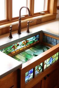 stained glass kitchen sinks