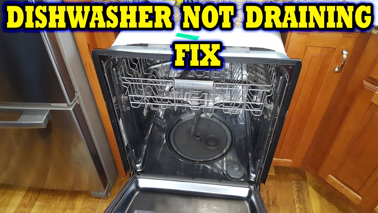 Kitchenaid Dishwasher Not Draining
